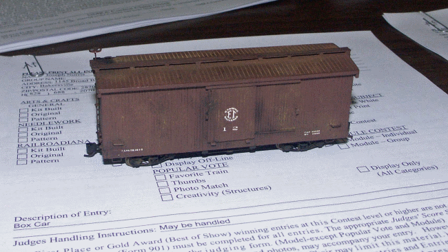 Side View of Box Car