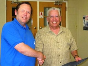 Jack & John Jack Mershon recieving award