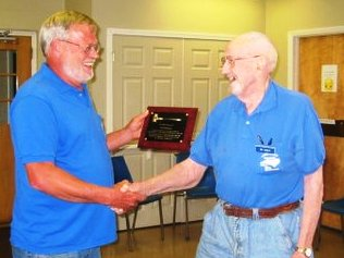 Bill & Fred Bill Siebert recieving award
