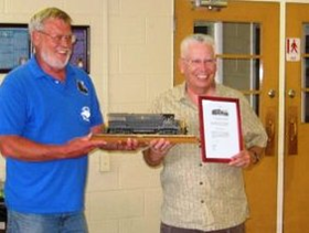 Jack & Fred Jack Mershon recieving award