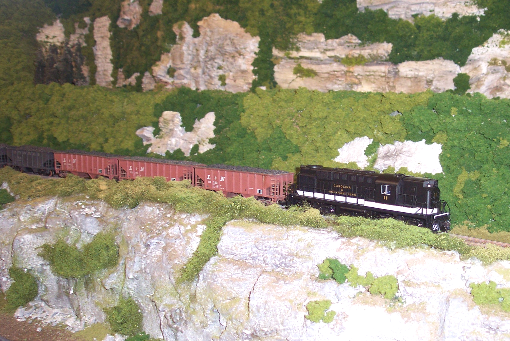 C&NW #11, an RS11, on the Apple Valley Model Railroad Club layout